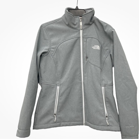 The North Face Women's Light Heather Gray Soft Shell Jacket Size: Large - Picture 1 of 11